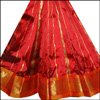 Maroon Pattu Parikini with contrast border - SPM-7 - Click here to View more details about this Product